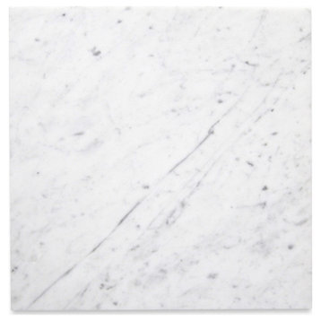 18x18 Carrara White Carrera Marble Honed Venato Bianco Wall Floor Tile,99 sq.ft.