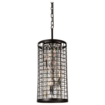 Meghna 4 Light Up Chandelier With Brown Finish
