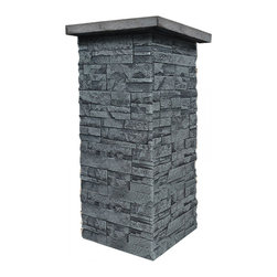 C135-DURANGO STACKED STONE VENEER COLUMN WRAP (CAPS SOLD SEPARATELY) - Wall Panels