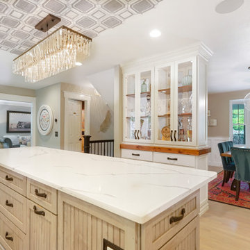 West Lake Avenue - Transitional White Kitchen