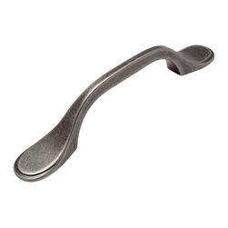 Cosmas - Cabinet Pull, 3" Hole Centers, Weathered Nickel, Set of 10 - Cabinet And Drawer Handle Pulls