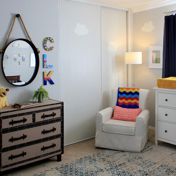 "Up" Travel Themed Gender Neutral Nursery