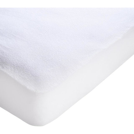 Cotton Terry Mattress Protector Waterproof Hypoallergenic Fitted Cover, Full