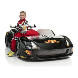 Lamborghini Race Car Bed Black - Kids Beds