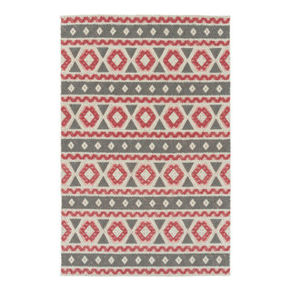 Kaleen Ayrlies Garden 8 x 10 Pink Indoor/Outdoor Geometric Global Handcrafted Area Rug Kaleen Ayrlies Garden 8 x 10 Pink Indoor/Outdoor Geometric Global Handcrafted Area Rug