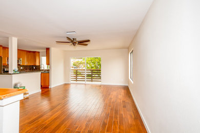 Elegant family room photo in San Diego