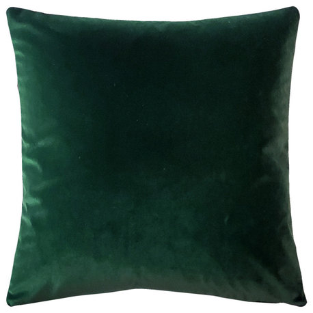 Castello Velvet Throw Pillows, Complete Pillow with Insert (18 Colors, 3 Sizes)