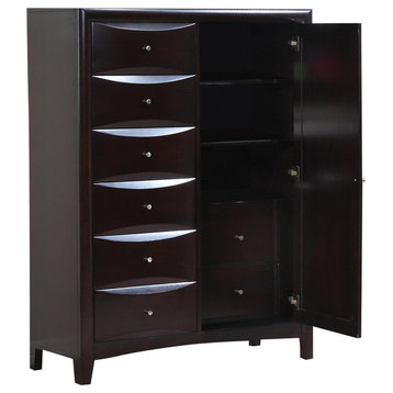 Coaster Phoenix Man's Chest With Storage Drawers, Cappuccino 200420