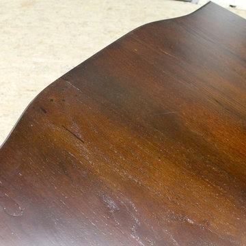 13' reclaimed oak trestle table