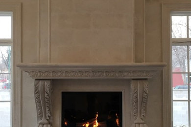 Limstone Fireplaces and Stairs