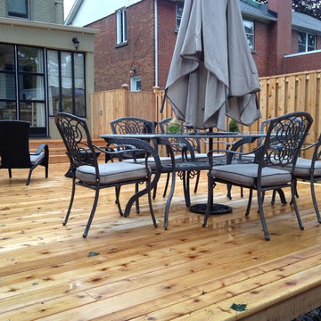 Montreal West Cedar Fence and Deck