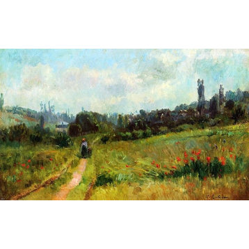 Albert Lebourg Vetheuil Path Morning Effect, 18"x27" Wall Decal