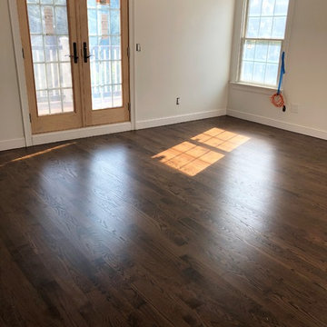 PORT WASHINGTON: NEW RED OAK WITH DARK WALNUT / NEUTRAL BLEND + BONA TRAFFIC HD