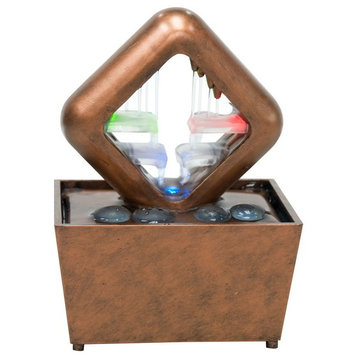 6.5"H Table Fountain With Light