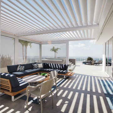 Residential: Elegant Rooftop Pergola Perched High Above Downtown Miami
