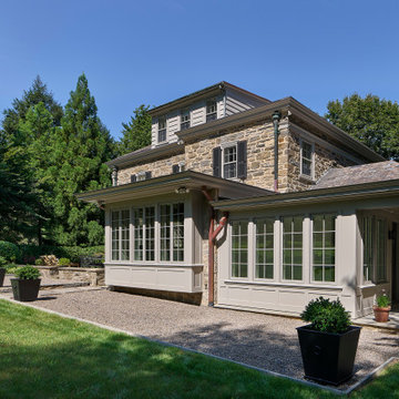 Small Addition with Breakfast Room, Mudroom, and Gym