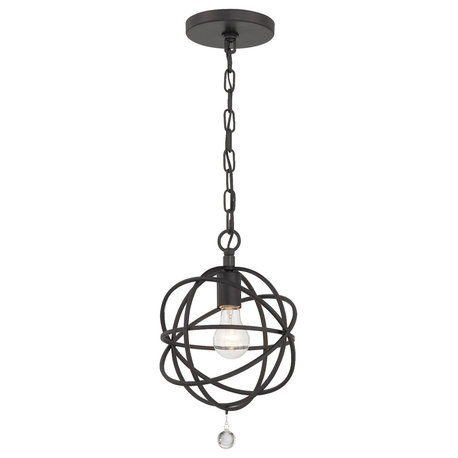 Black 1-Light Pendant, Solaris Collection