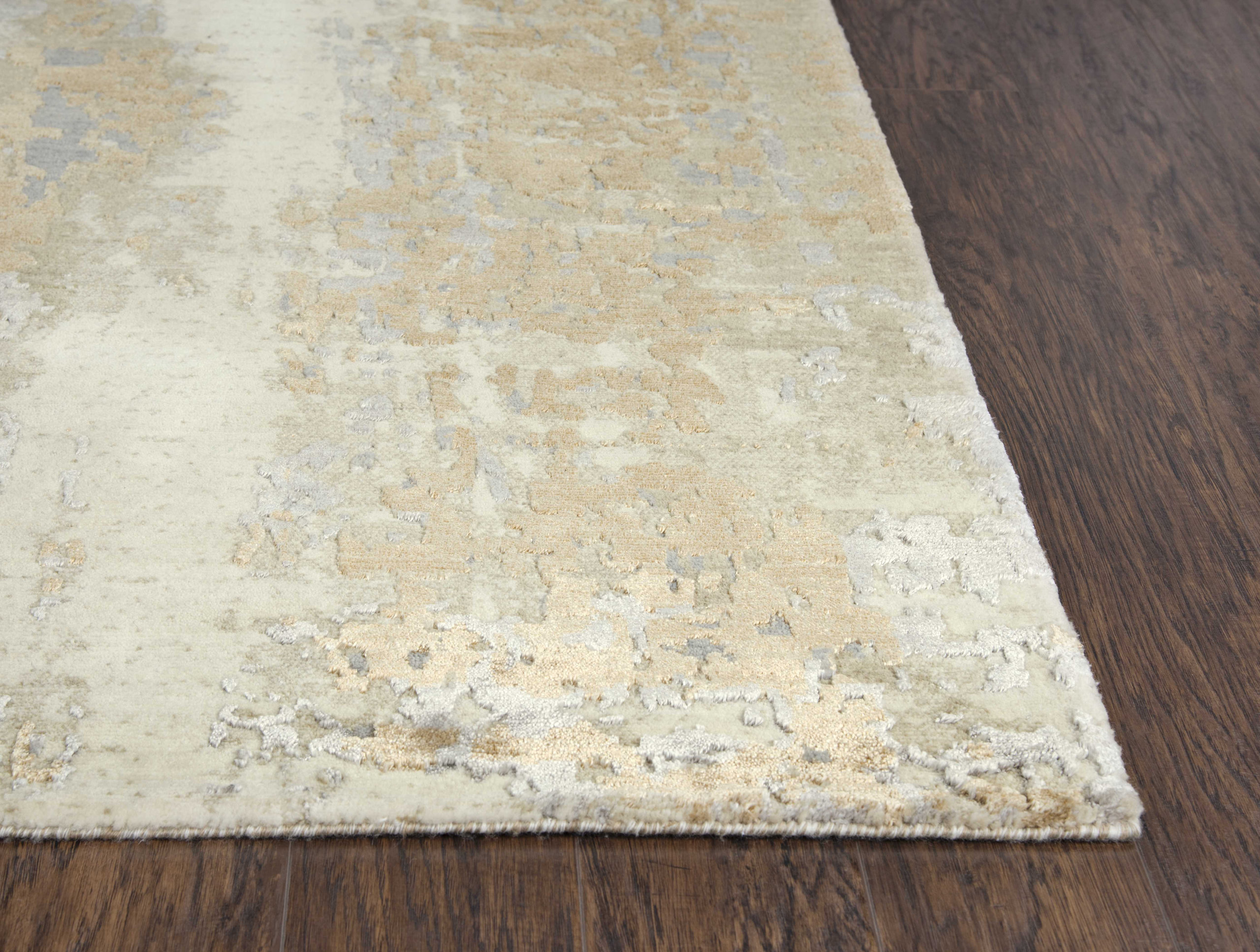 Rizzy Wool Rug Rizzy Home ARY102 Artistry Wool Area Rug Beige, 2' x 3' - Contemporary ...