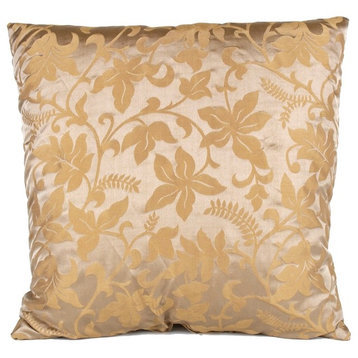Golden Botanical 90/10 Duck Insert Pillow With Cover, 21x21