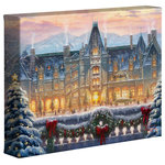 Thomas Kinkade - Christmas at Biltmore Gallery Wrapped Canvas, 8"x10" - Featuring Thomas Kinkade's best-loved images, our Gallery Wraps are perfect for any space. Each wrap is crafted with our premium canvas reproduction techniques and hand wrapped around a deep, hardwood stretcher bar. Hung as an ensemble or by itself, this frame-less presentation gives you a versatile way to display art in your home.