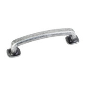 Belcastel Cabinet Pull, Distressed Antique Silver