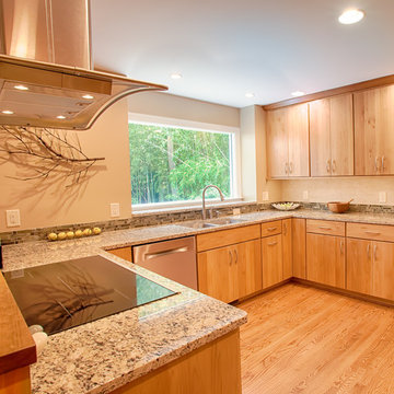 Transitional Alder Kitchen