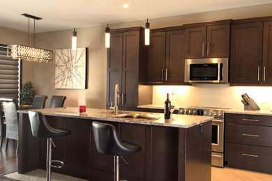 Inspiration for a contemporary kitchen remodel in Other