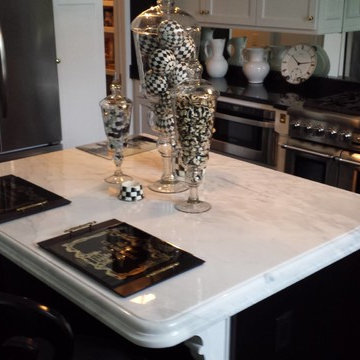 White Marble - Dupont over Cove Edge Laminated