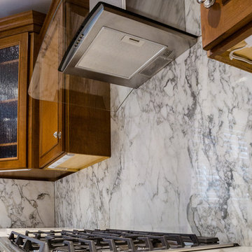 Kitchen with Premium Super White Polished Stone