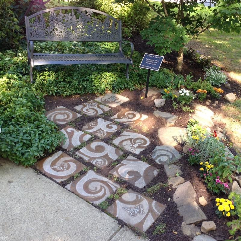 Stone Pavers "Tree of Life " in the Memorial Butterfly Garden