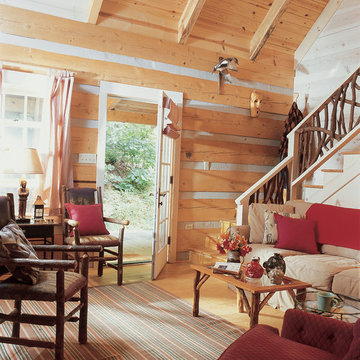 Wood log home - Belmont Plan