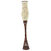 Traditional Brown Bamboo Wood Floor Lamp 58825