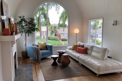 Eclectic living room photo in San Diego