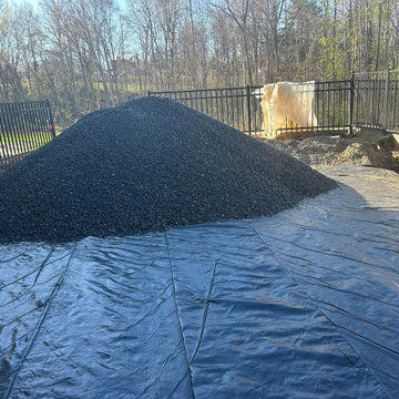 Paver Patio Installation with Drainage Preparation