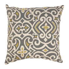 Chartreuse and gray decor
