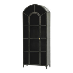 Shadow Box Industrial Curio Cabinet - Buffets And Sideboards