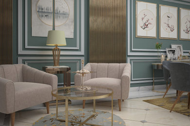 Example of a trendy entryway design in Other