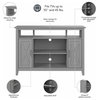 Key West Tall TV Stand for 55 Inch TV in Cape Cod Gray - Engineered Wood
