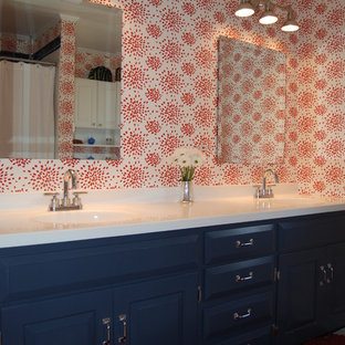 Coral And Navy Bathroom Ideas Photos Houzz