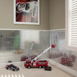 Fasade Diamond Plate, Chrome - Home Decor