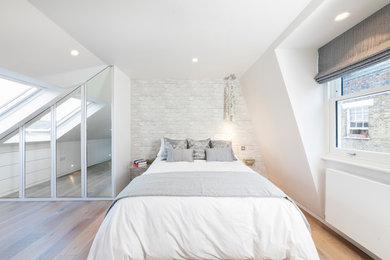 Loft bedroom in London.