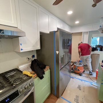 Kitchen Remodel 2024 Oakland/ white and light green