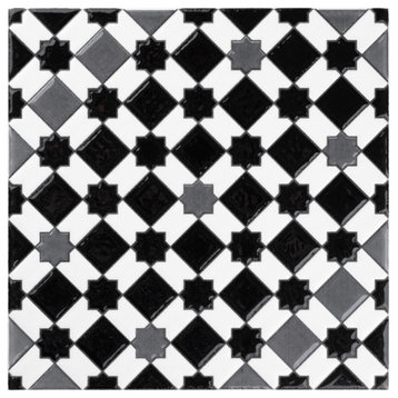 Sevillano Giralda Dark Grey Ceramic Wall Tile