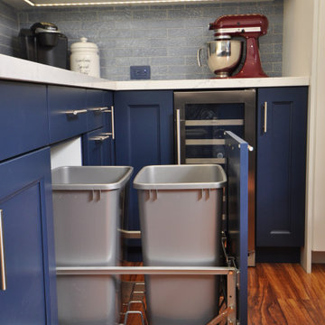 Pretty Blue & White Kitchen