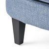 GDF Studio Laxford Light Blue Tufted Fabric Club Chair