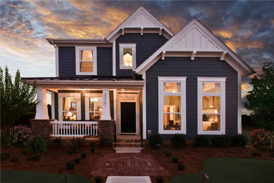 Example of a transitional exterior home design in Charlotte