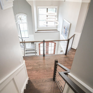Project #72 | Modern Staircase with Horizontal Steel Rod Railing
