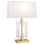 Robert Abbey - Robert Abbey 1011 Lincoln, 1 Light Table Lamp - Clear crystal and sturdy modern brass accents giveLincoln 1 Light Tabl Modern Brass/Crystal *UL Approved: YES Energy Star Qualified: n/a ADA Certified: n/a  *Number of Lights: 1-*Wattage:150w Type A bulb(s) *Bulb Included:No *Bulb Type:Type A *Finish Type:Modern Brass/Crystal