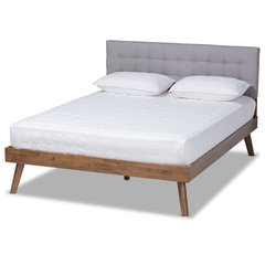 Solisse Scandinavian Platform Bed Midcentury Platform Beds