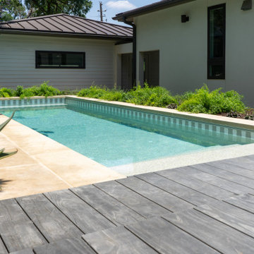 Texas Tiny Pools: Greyscale Striped Pool Waterline